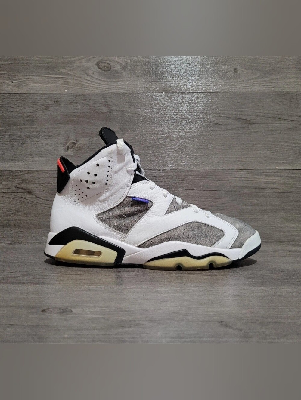 Air Jordan 6 Retro Flight Nostalgia Mens size 10 Grey White CI3125-100